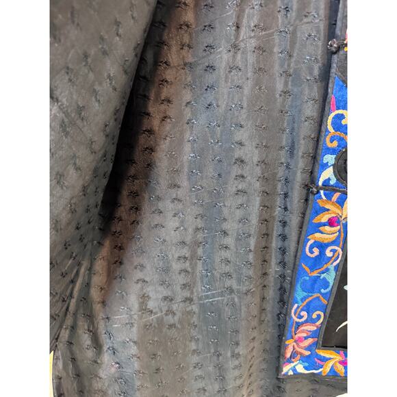 Antique‎ 1890s-1930s Hand-Embroidered Chinese Silk Jacket Qing Dynasty 22x28 - Picture 6 of 10